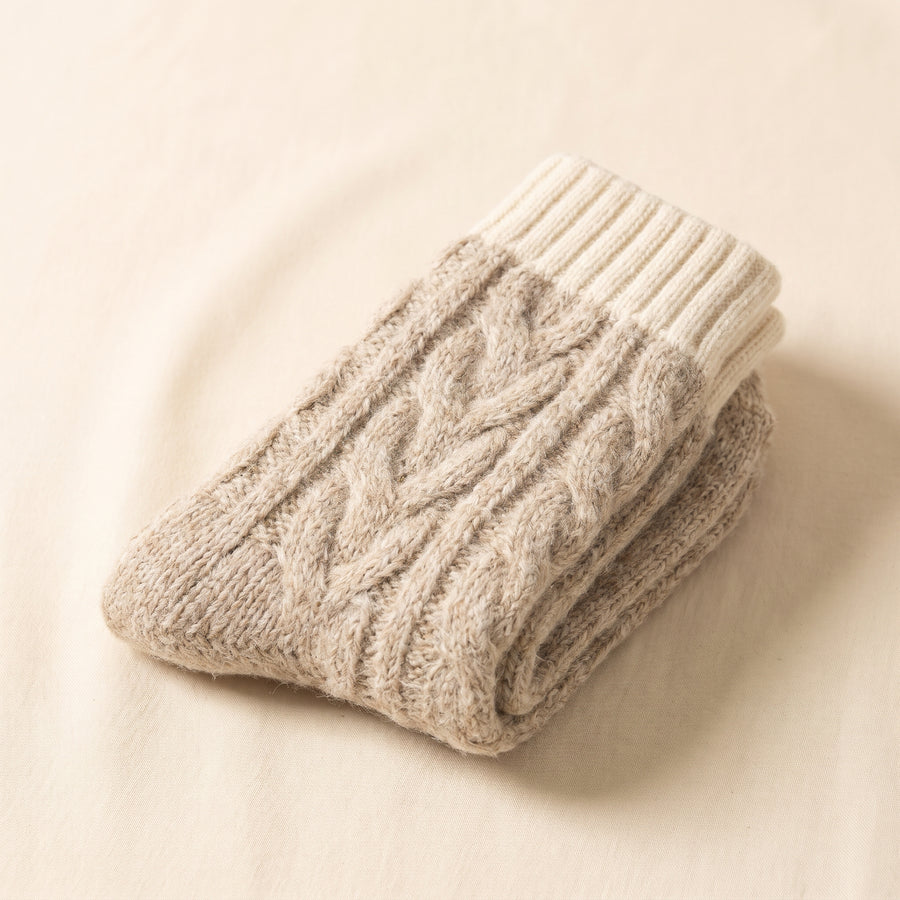 Cozy knit winter socks