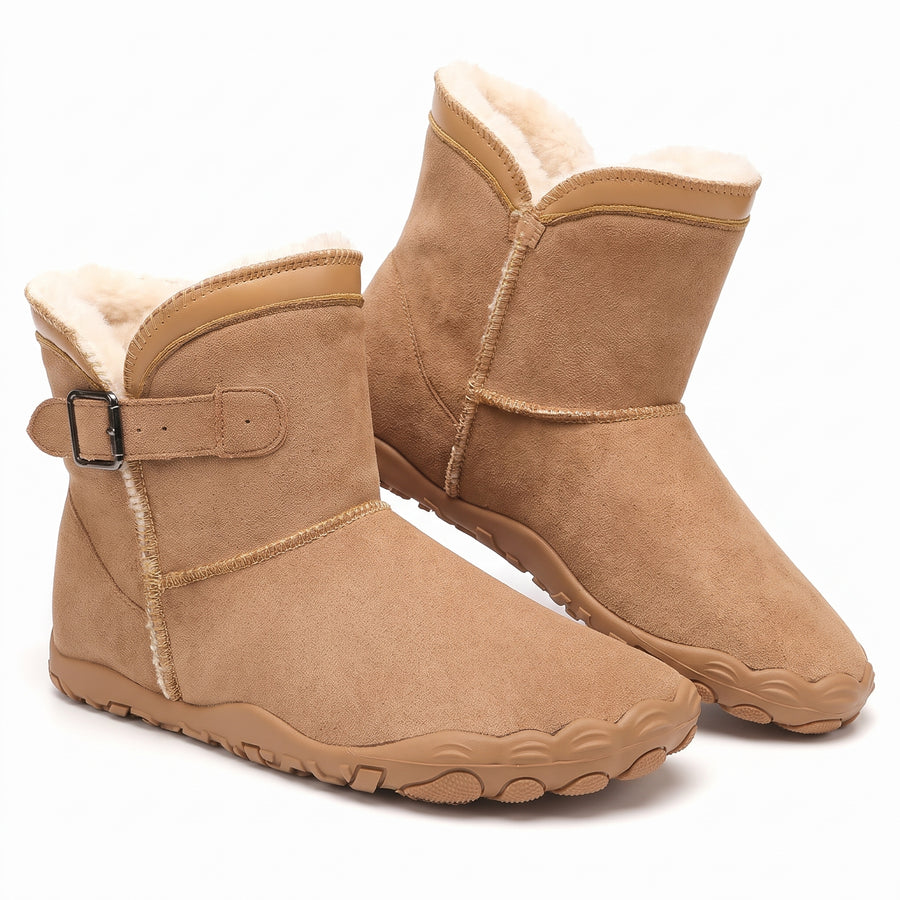 Barecozy Winter Boot in Chestnut, pair