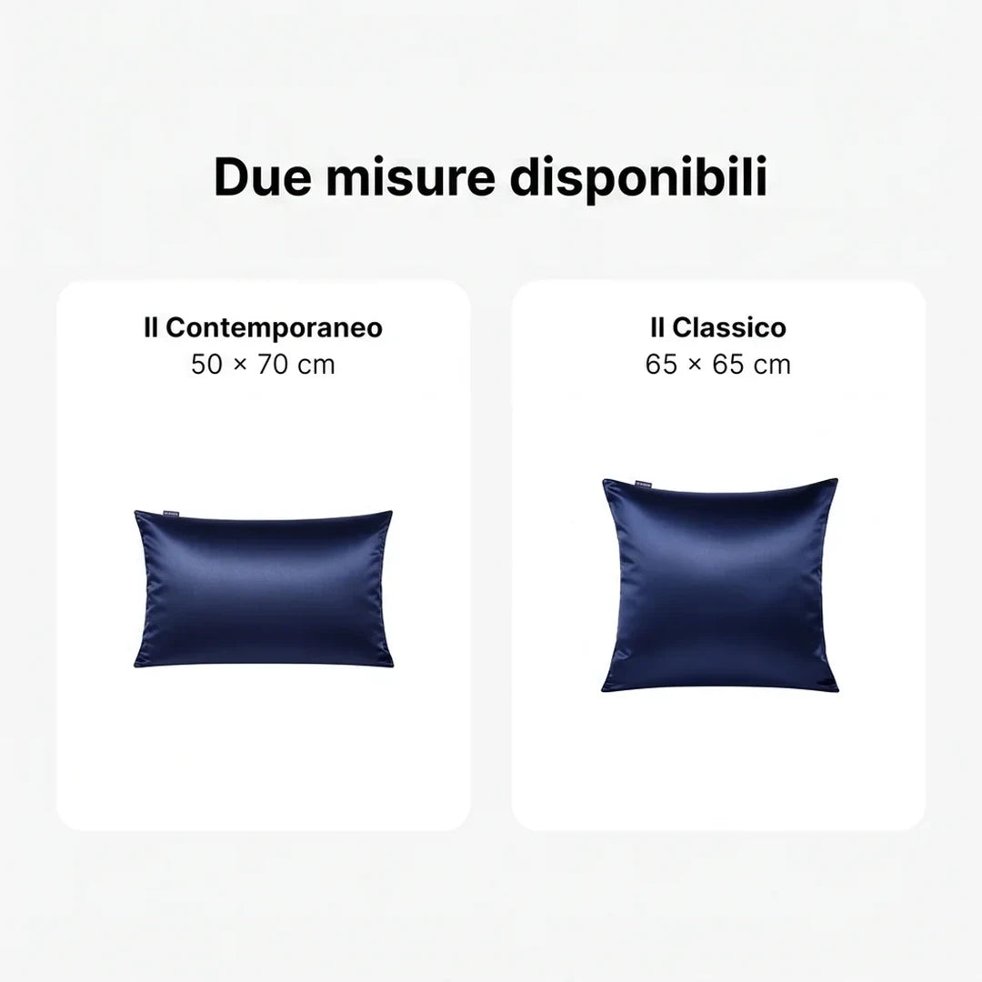 Due misure disponibili: Il Contemporaneo 50x70 cm e Il Classico 65x65 cm, Blu Mezzanotte