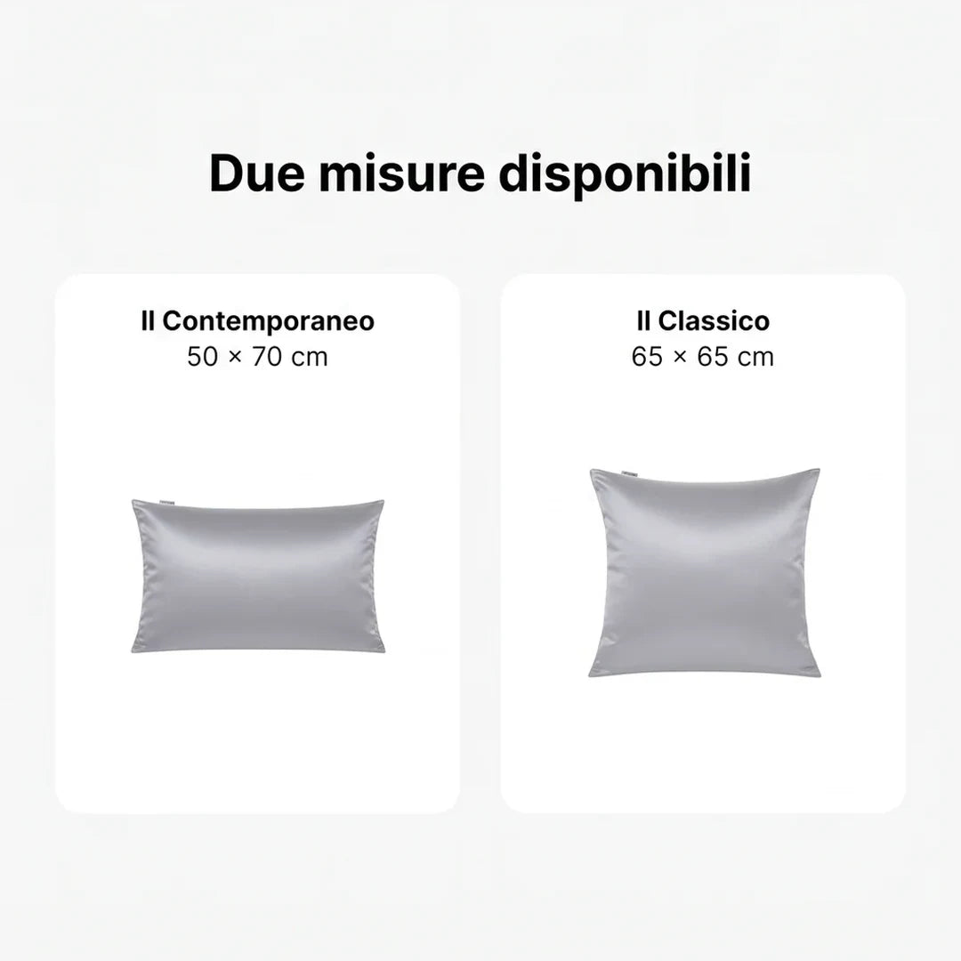 Due misure disponibili: Il Contemporaneo 50x70 cm e Il Classico 65x65 cm, Perla Grigia